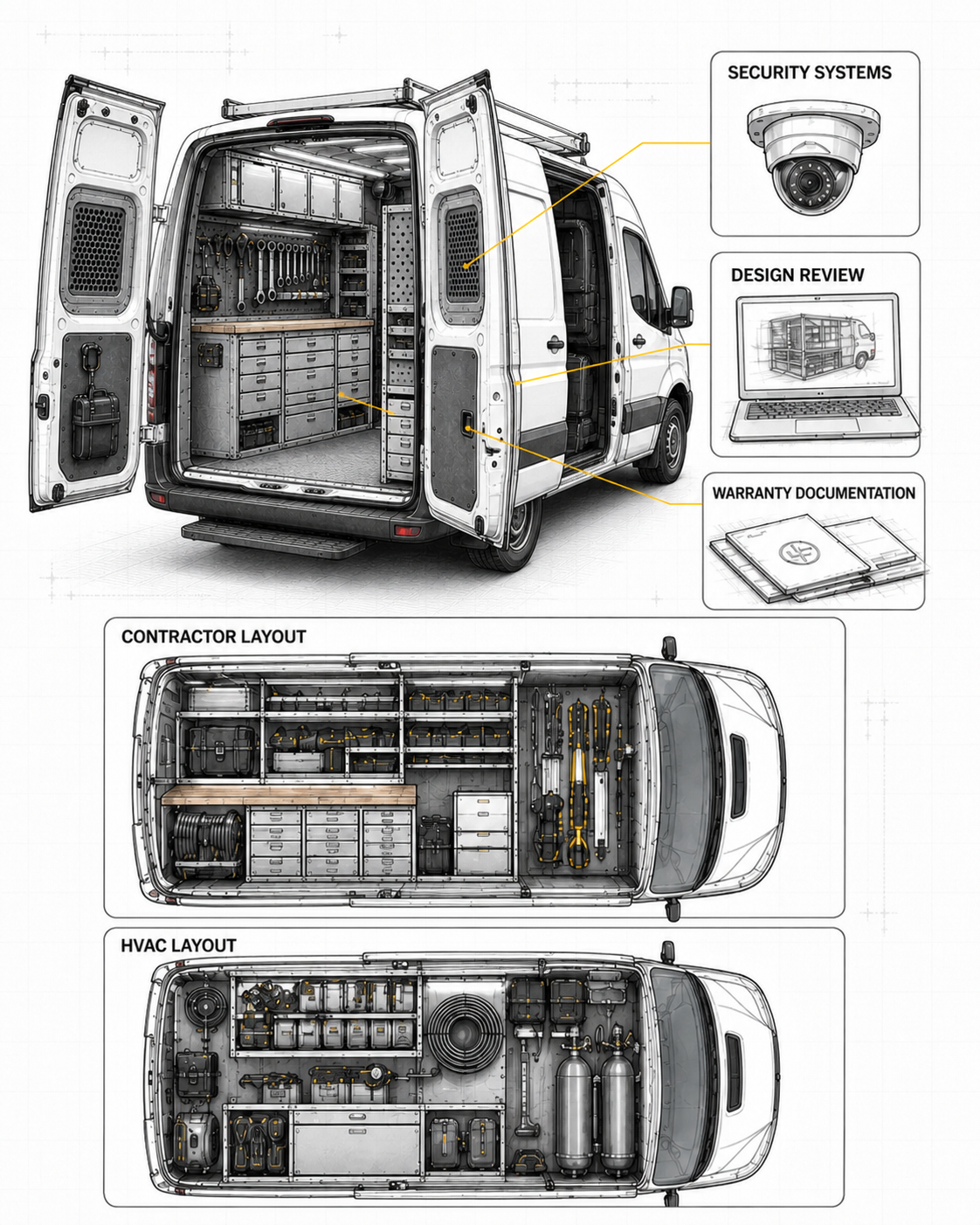 Custom build wireframe — detail view